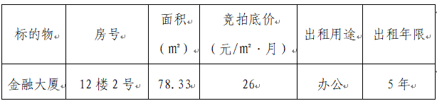 競(jìng) 租 公 告